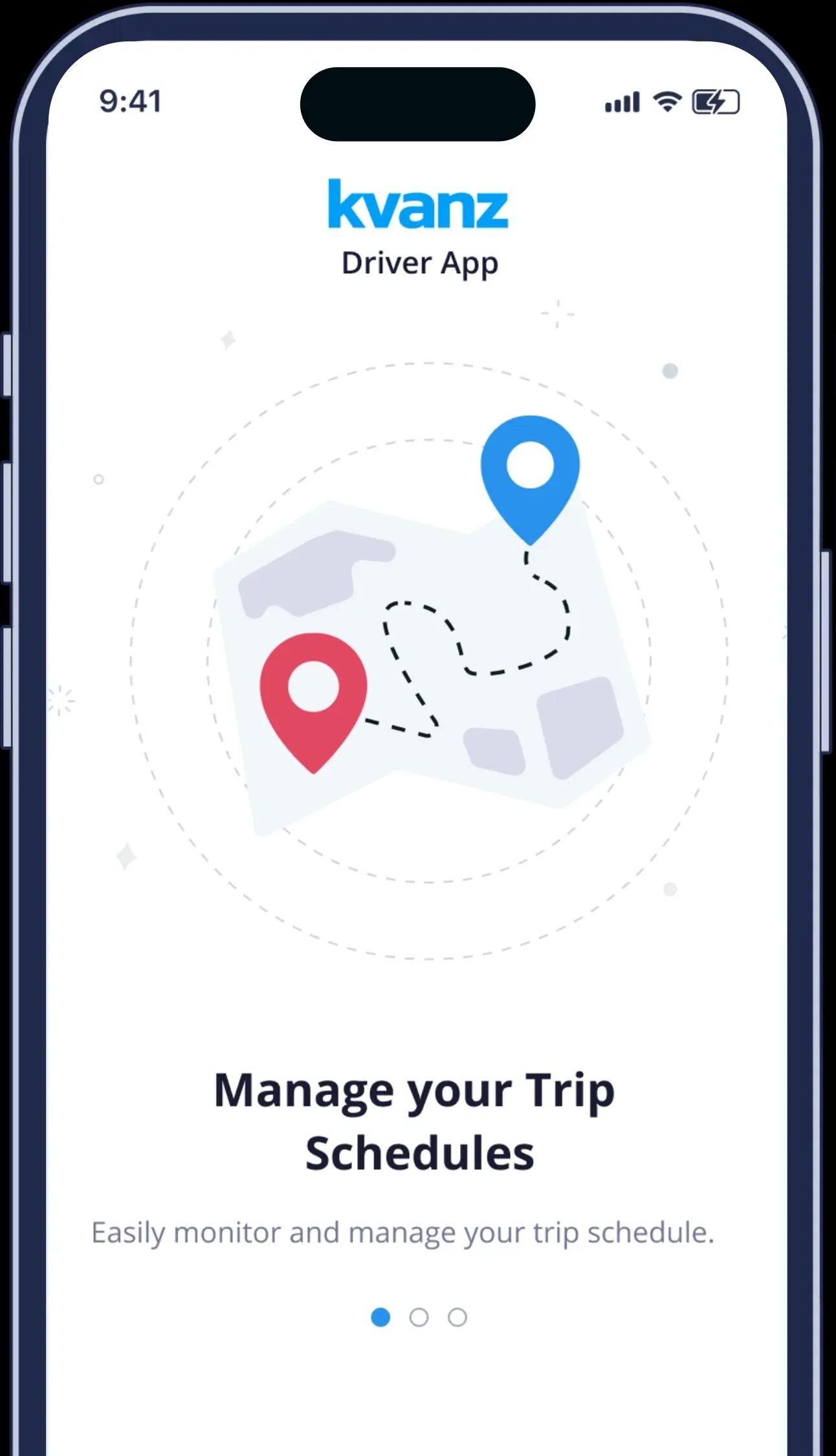 Kvanz mobile screen home page