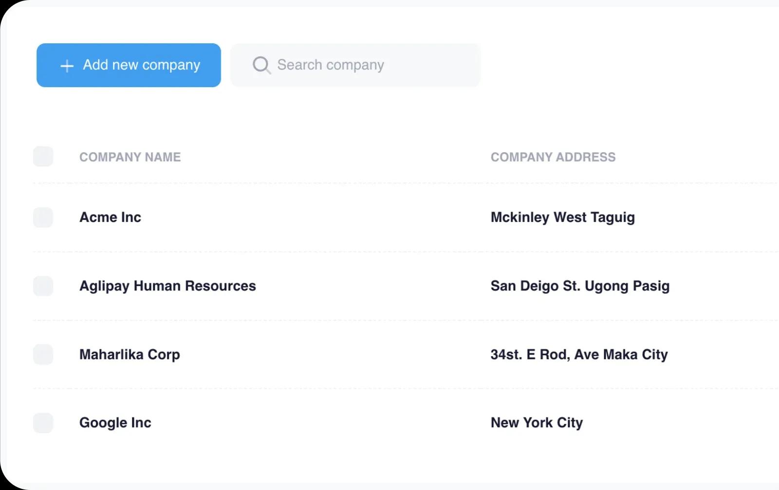 Kvanz desktop screen with client list